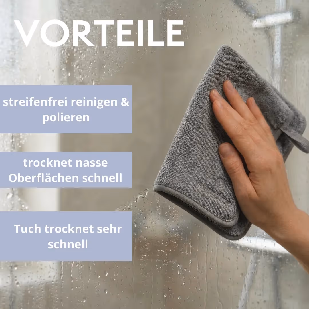 Vorteile des Rapid Dry Premiumtuchs
