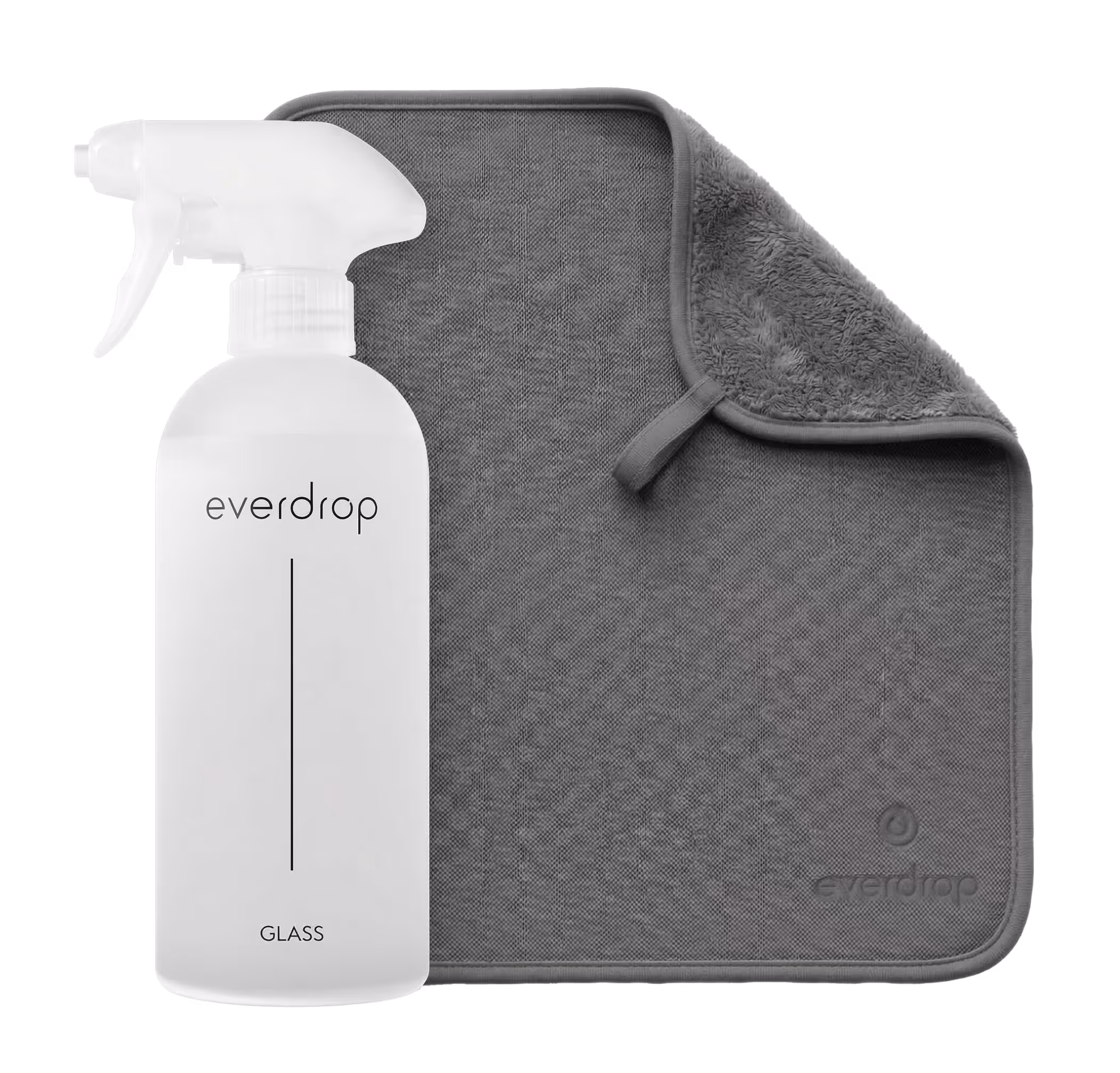 everdrop Glow & Shine Starter Set — Glasreiniger + Rapid Dry Premiumtuch